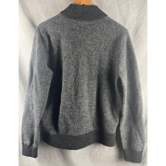 J Crew Mercantile Cardigan Sweater Men's Large Grey 100% Lambs Wool Button Up - Picture 3 of 5